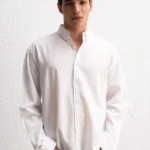OVERSIZE FRESH KETEN BEYAZ GÖMLEK