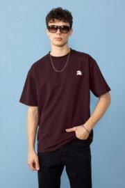 Minimal Baskılı Oversize Erkek T-shirt