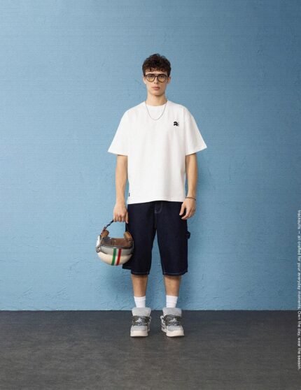 Minimal Baskılı Oversize Erkek T-shirt