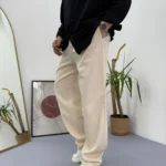 GIESTO BEJ İNCLUSİVE KETEN BAGGY PANTOLON