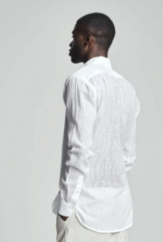 ERKEK KETEN GÖMLEK - SLİM FİT,UZUN KOLLU,ÖZEL TASARIM - Görsel 6