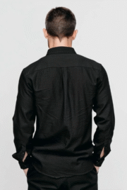 ERKEK KETEN GÖMLEK - SLİM FİT,UZUN KOLLU,ÖZEL TASARIM - Görsel 2